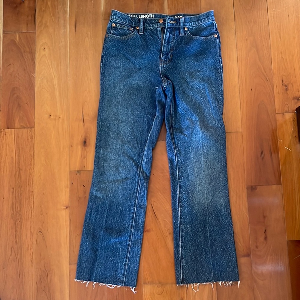 Jcrew- Tall full-length demi-boot jean in Kamari wash- size 28